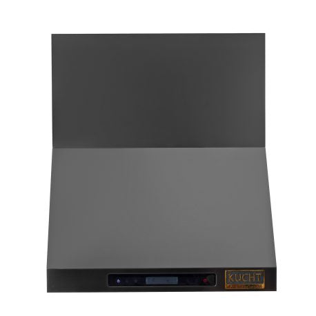 Kucht Professional Gemstone Wall Mount Range Hood in Titanium Stainless Steel