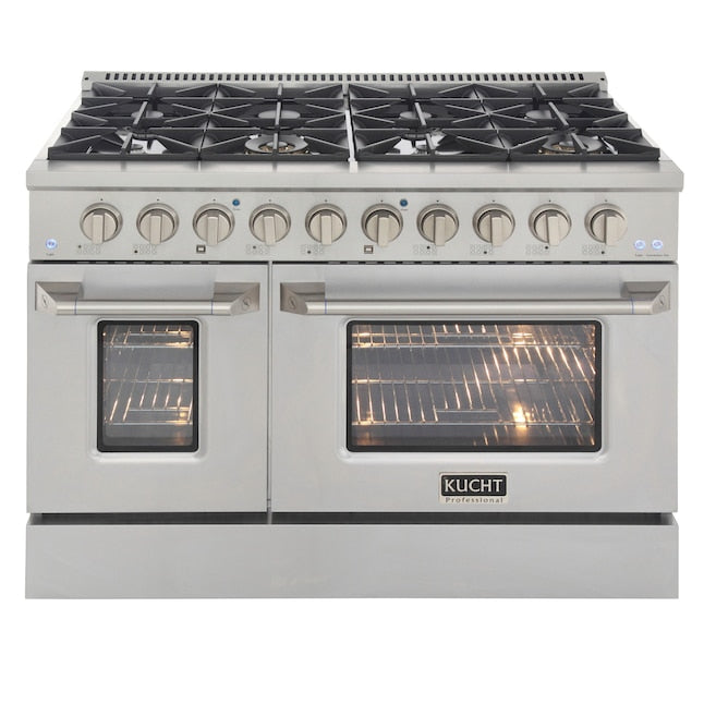 Kucht 48" Pro-Style Dual Fuel Range with 8 Burners