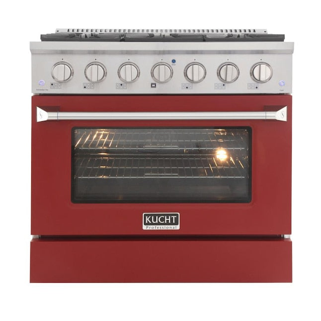 Kucht 36" Pro-Style Dual Fuel Range with 6 Burners