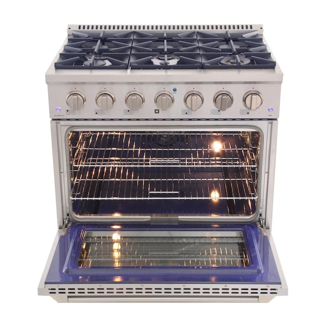 Kucht 36" Pro-Style Dual Fuel Range with 6 Burners