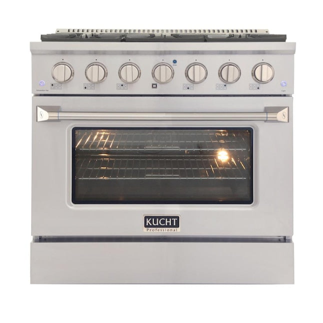 Kucht 36" Pro-Style Dual Fuel Range with 6 Burners