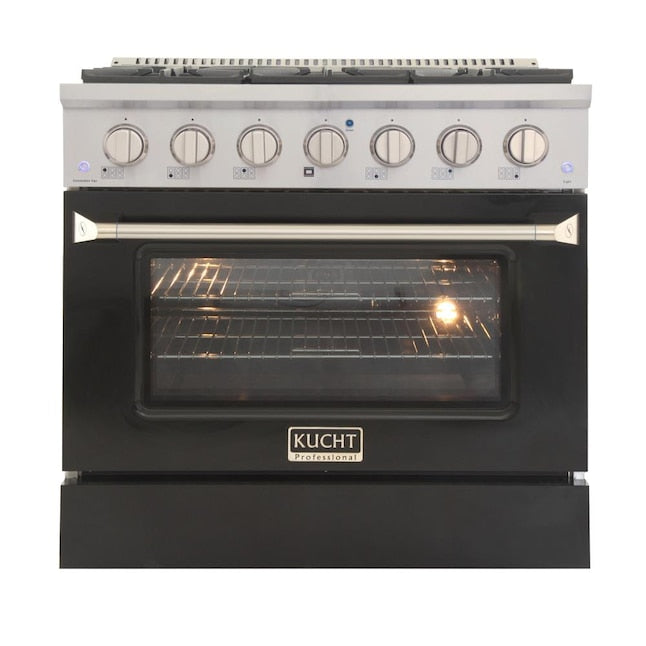 Kucht 36" Pro-Style Dual Fuel Range with 6 Burners