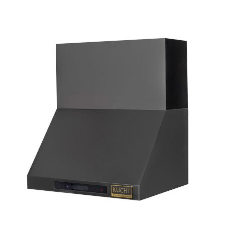 Kucht Professional Gemstone Wall Mount Range Hood in Titanium Stainless Steel