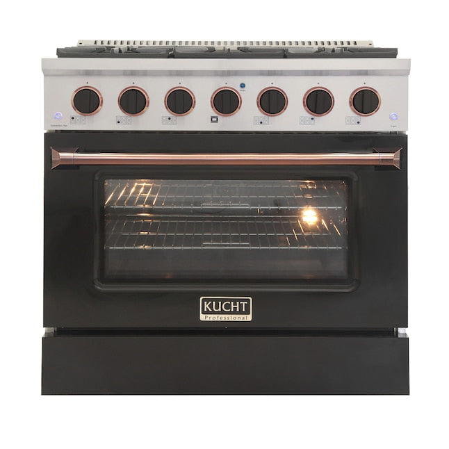 Kucht 36" Pro-Style Dual Fuel Range with 6 Burners