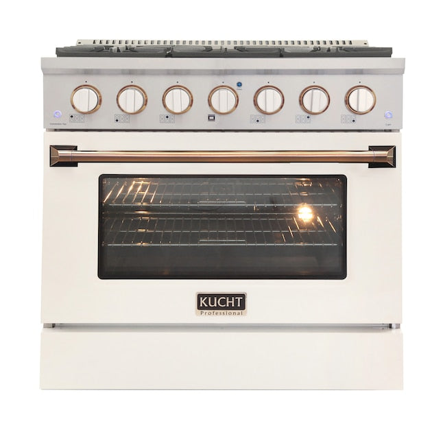 Kucht 36" Pro-Style Dual Fuel Range with 6 Burners