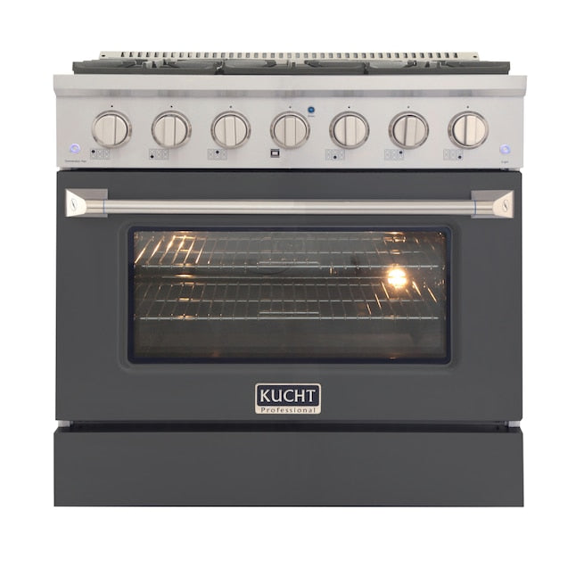 Kucht 36" Pro-Style Dual Fuel Range with 6 Burners