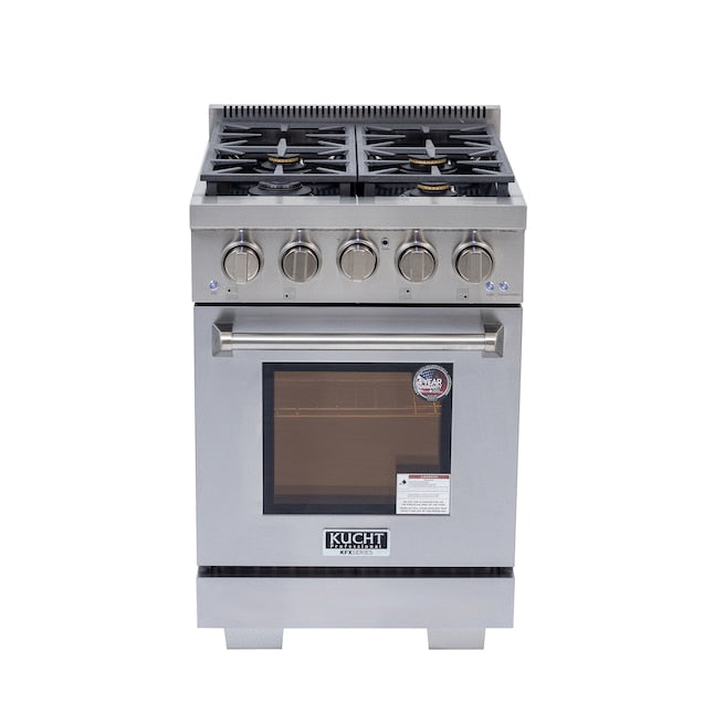 Kucht Professional 24" 2.5 cu. ft. Range in Stainless Steel with True Simmer Burners