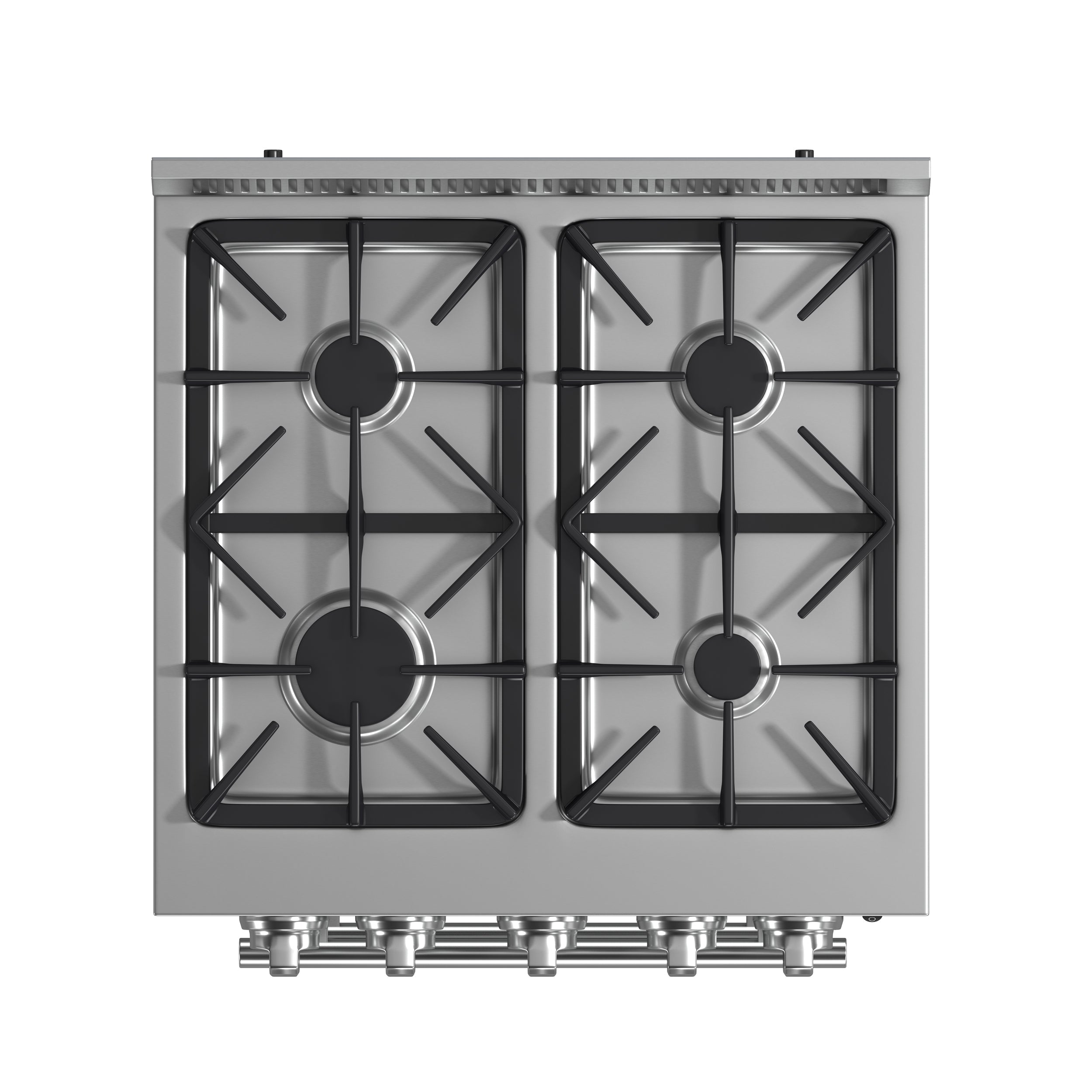 FORNO Breno 24" 2.3 cu. ft. Freestanding Gas Range with 4 Sealed Burners in Stainless Steel