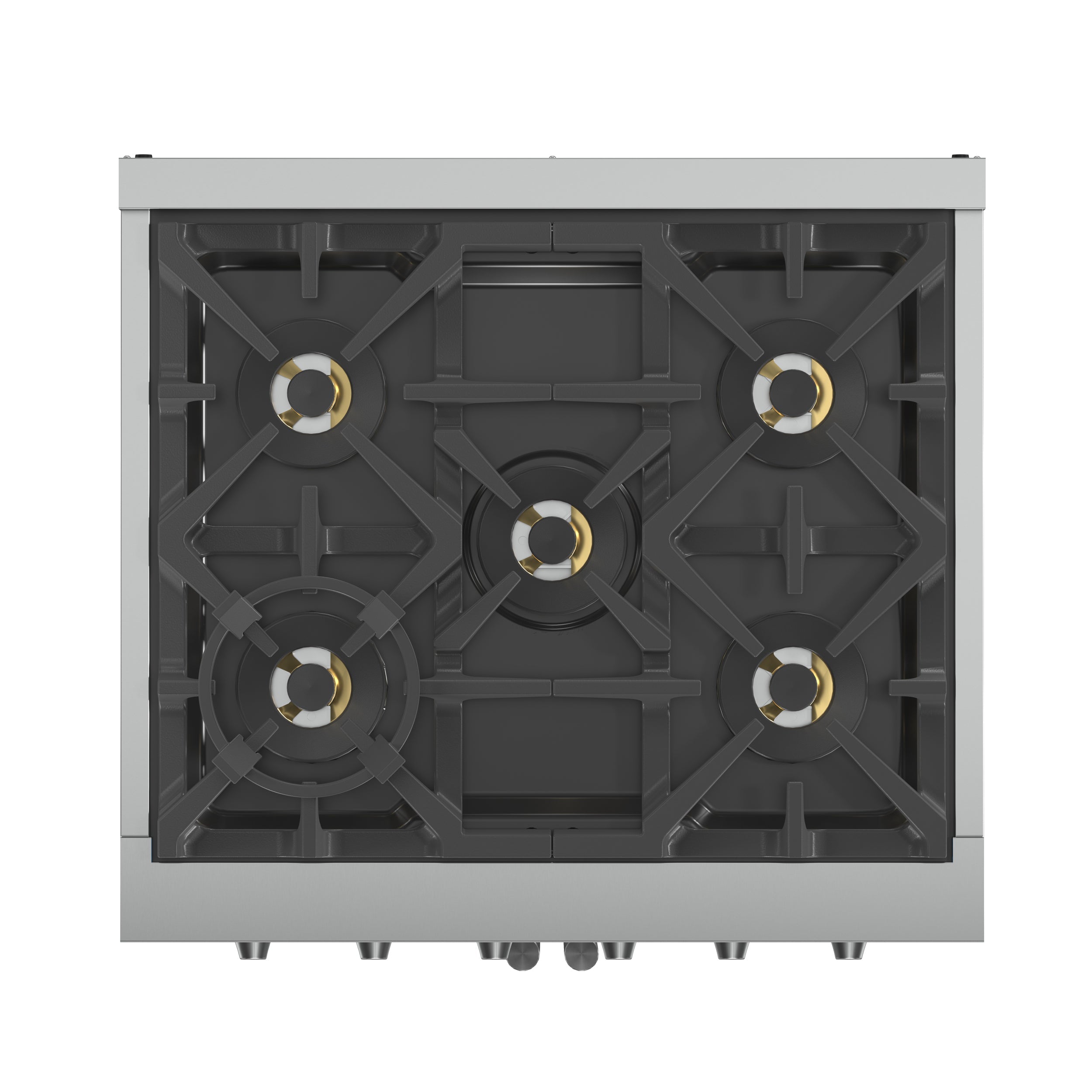 FORNO Capriasca 30" 4.32 cu. ft. Professional Gas Range with French Door and 5 Sealed Burners