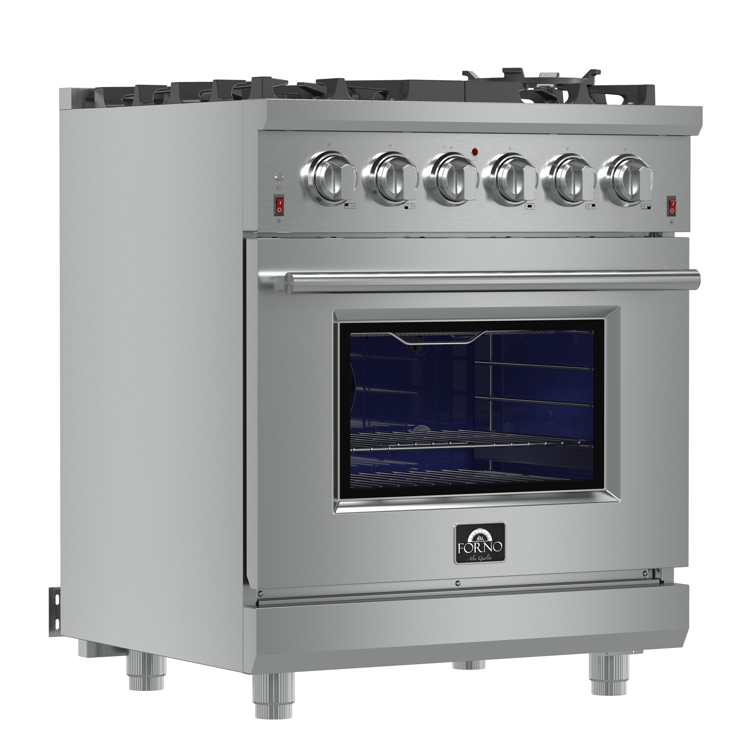 FORNO Massimo 30″ 4.32 cu. ft. Freestanding Gas Range with 5 Burners