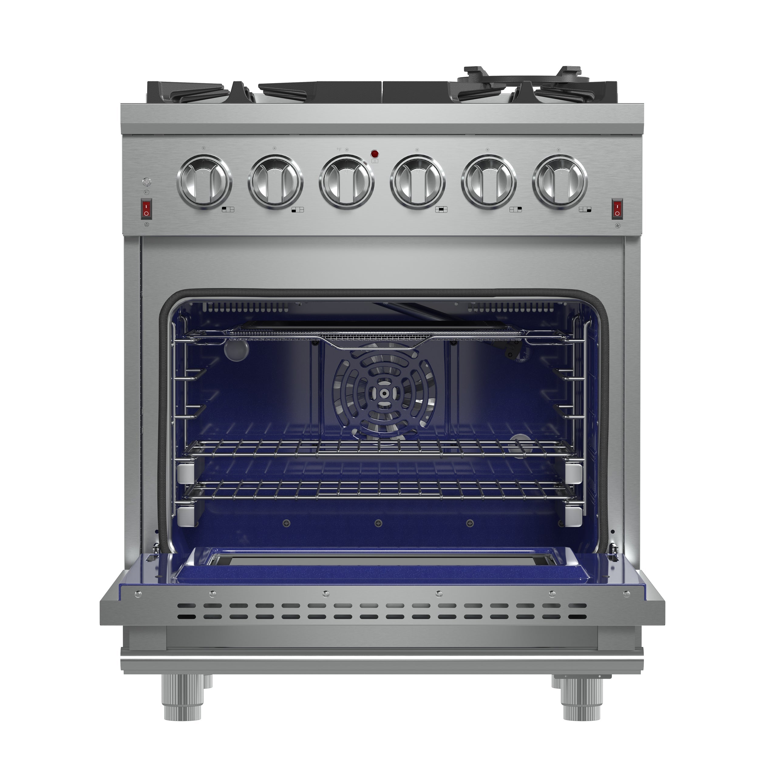 FORNO Massimo 30″ 4.32 cu. ft. Freestanding Gas Range with 5 Burners