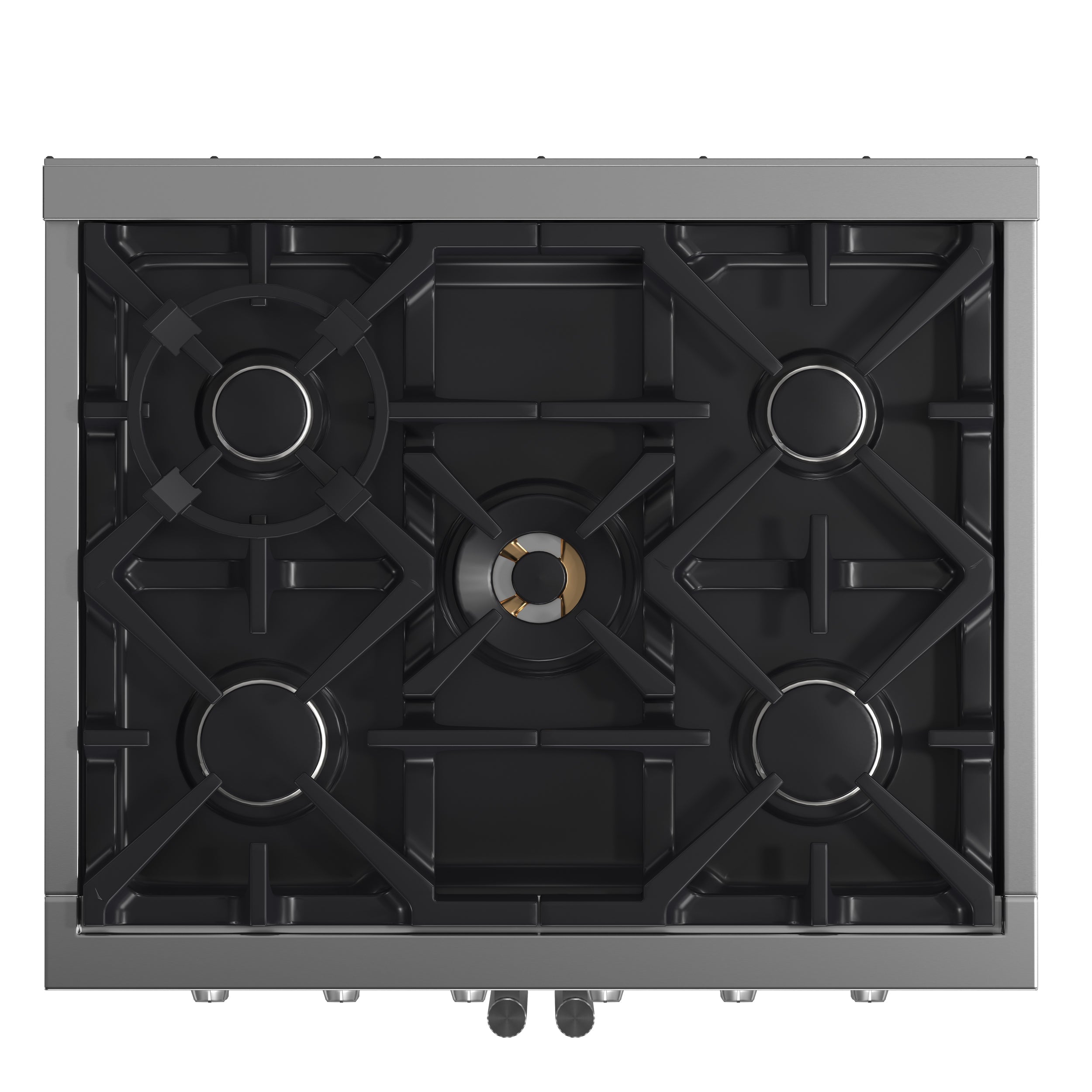 FORNO Massimo 30″ 4.32 cu. ft. Freestanding French Door Gas Range with 5 Burners