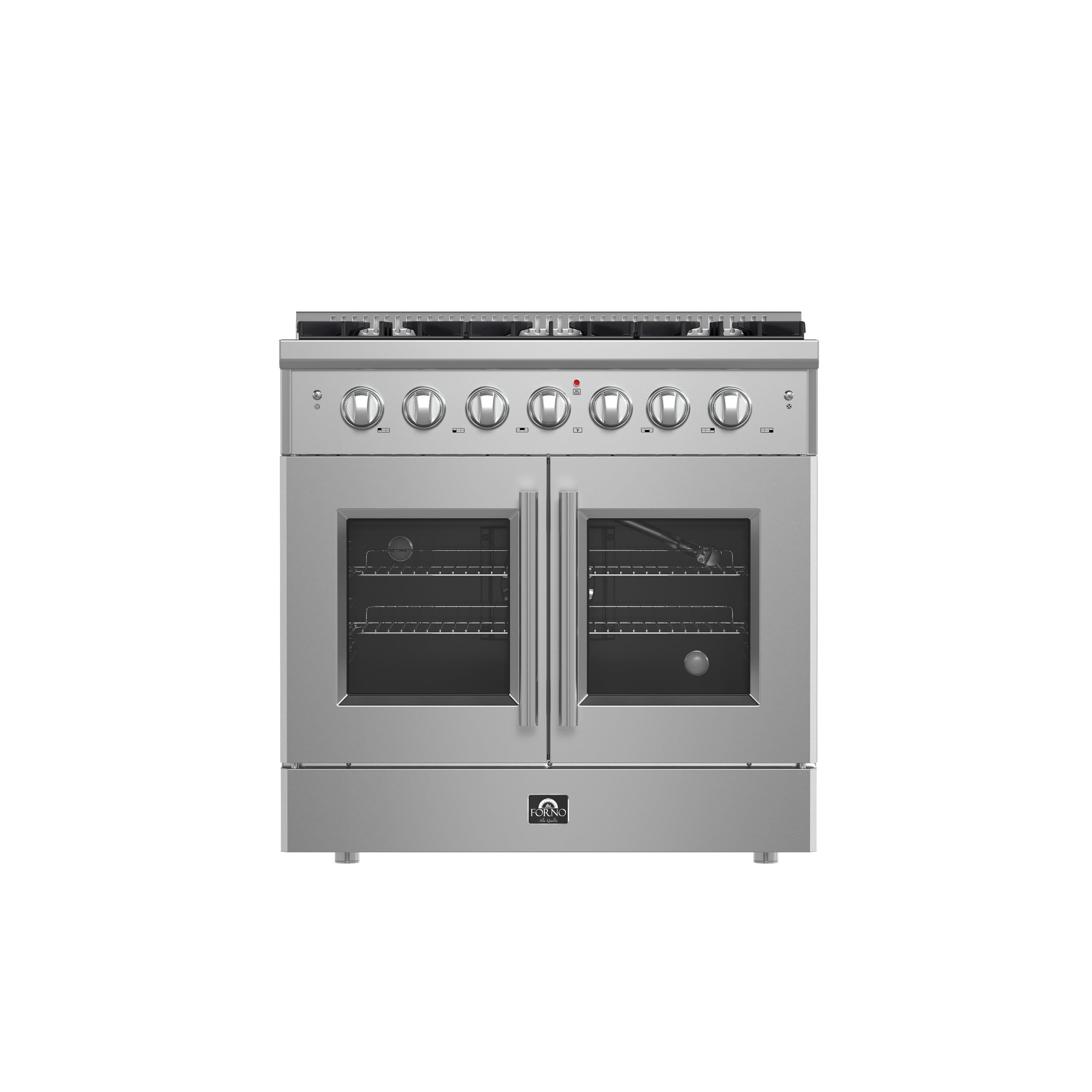 FORNO Galiano 36" 5.36 cu. ft. Freestanding Gas Range with French Door and 6 Burners