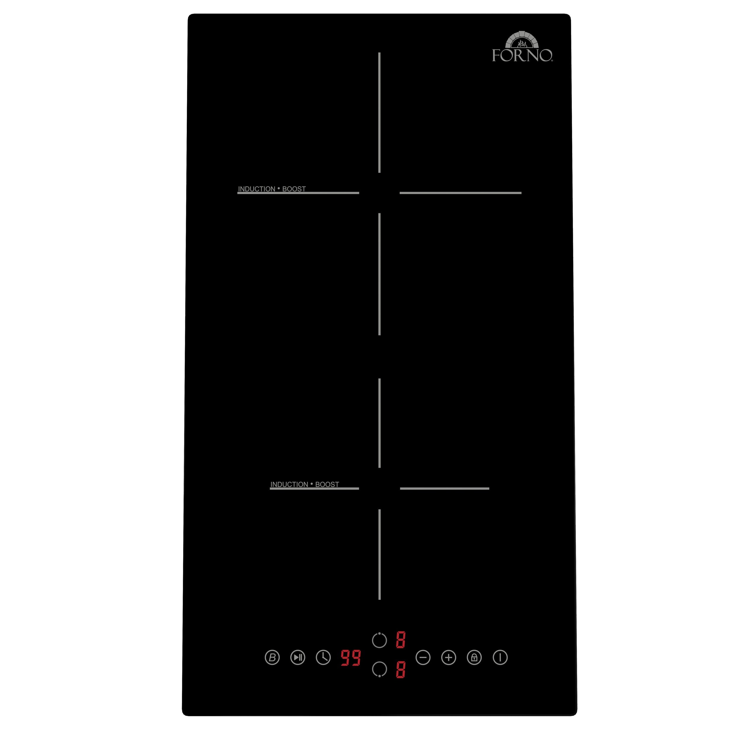 FORNO Parco 12" Touch Control Induction Cooktop with 2 Elements