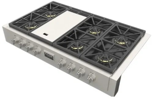 Fulgor Milano Sofia 600 Series 48 Inch Gas Rangetop with 6 Sealed Burners