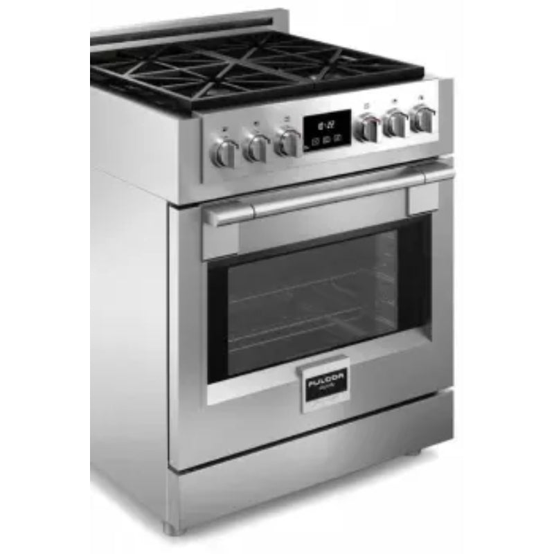 Fulgor Milano Sofia Series 30 Inch Dual Fuel Sofia Range with 4 Burners