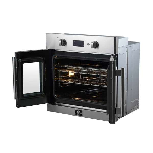 FORNO Asti 30" 3.58 cu. ft. French Door Electric Wall Oven with Air Fry, Self-Clean and Sous Vide