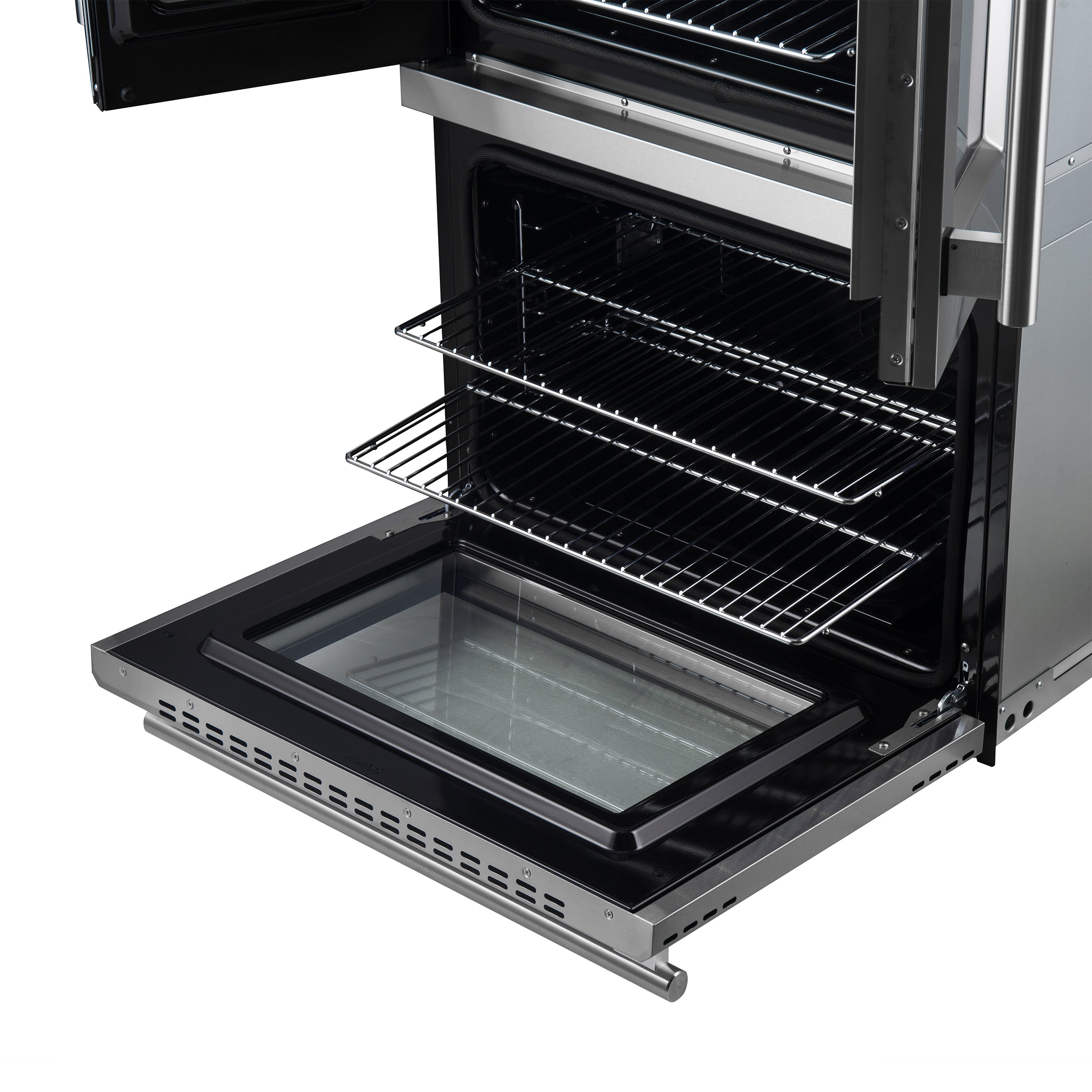 FORNO Asti 30" 7.36 cu. ft. French Door Double Electric Wall Oven with Air Fry, Self-Clean and Sous Vide