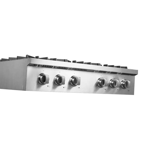 FORNO Cossato 36" Gas Rangetop with 6 Sealed Burners in Stainless Steel