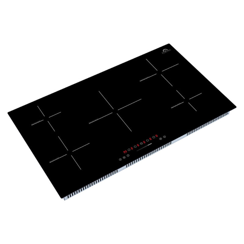 FORNO Parco 36-Inch Induction Cooktop, 5 Zones, 10200W, Touch Control, 9 Power Levels & Booster Function