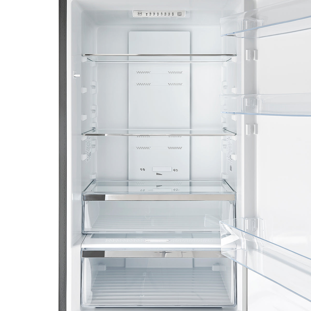 FORNO Guardia 23.4" 10.8 cu. ft. Right Swing Refrigerator with Bottom Freezer in Stainless Steel