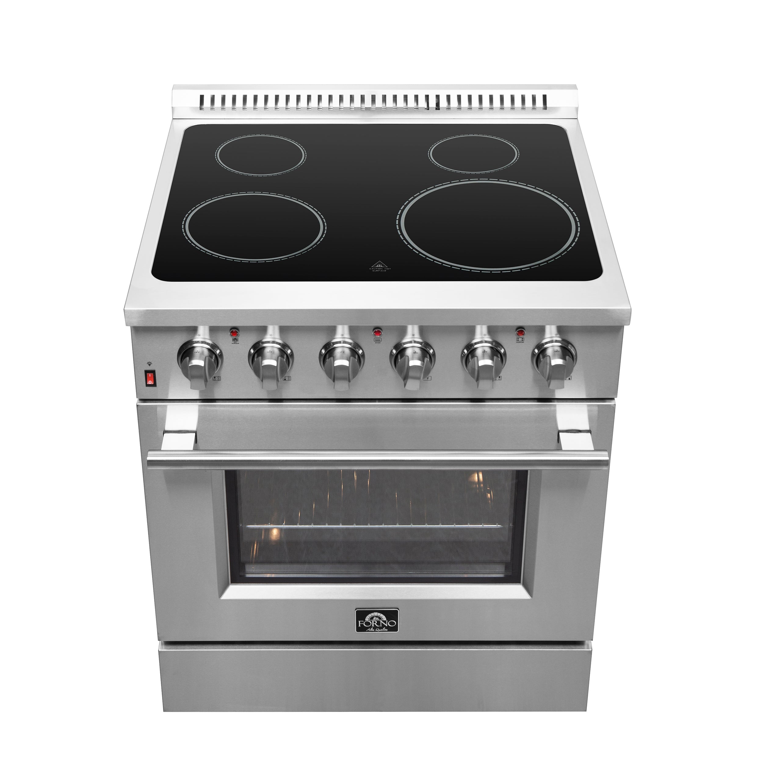 FORNO Galiano 30" 4.32 cu. ft. Freestanding Electric Range with 4 Elements in Stainless Steel