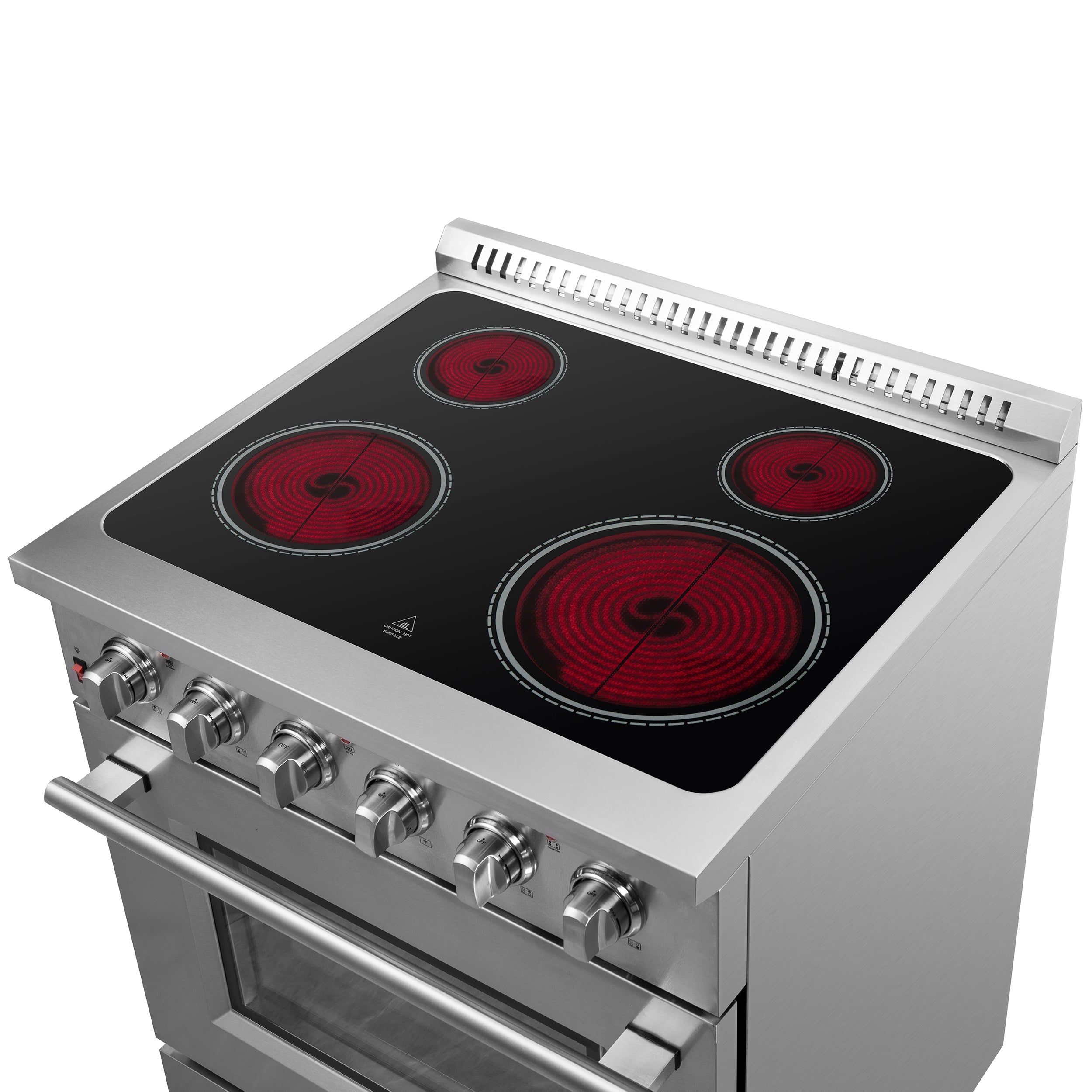 FORNO Galiano 30" 4.32 cu. ft. Freestanding Electric Range with 4 Elements in Stainless Steel