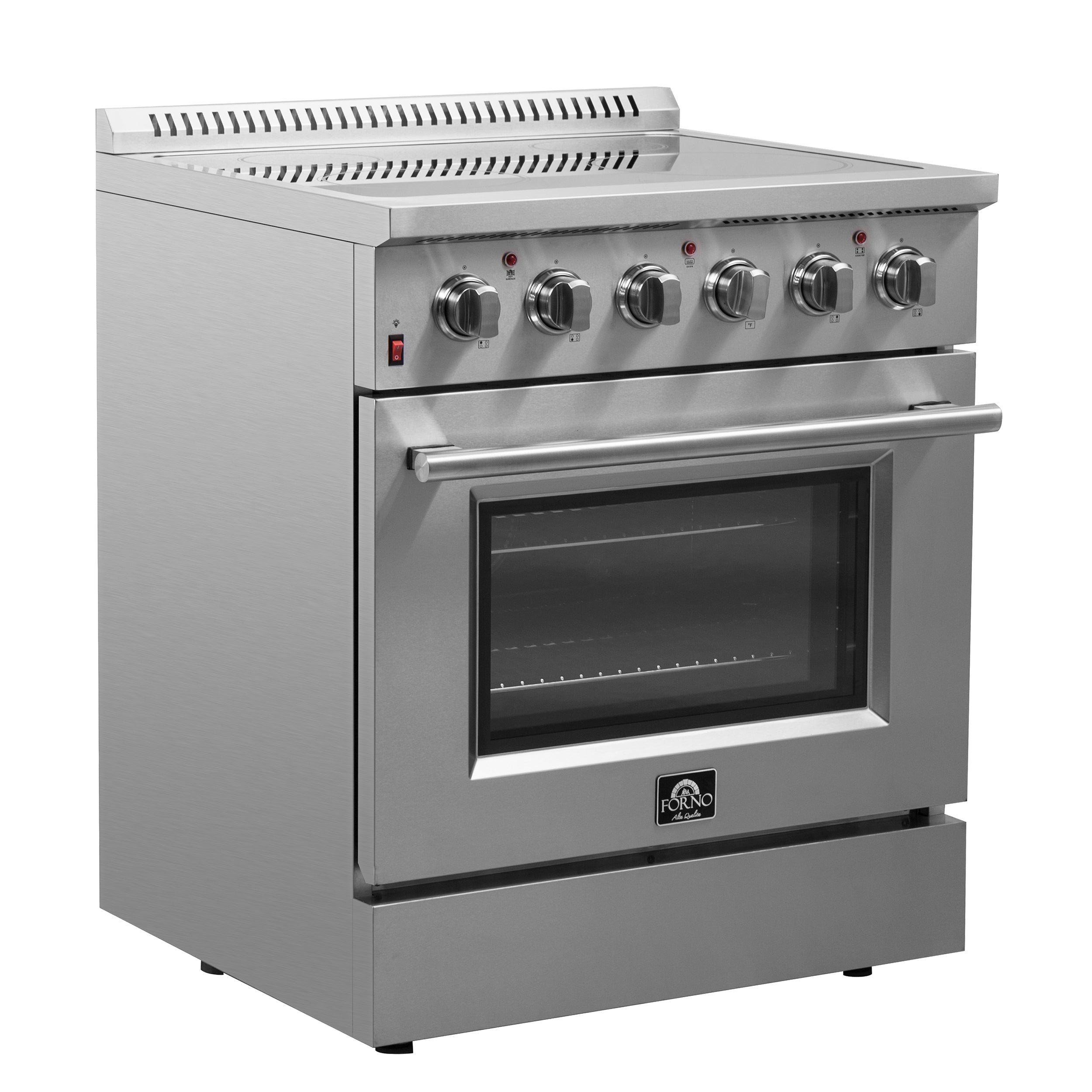 FORNO Galiano 30" 4.32 cu. ft. Freestanding Electric Range with 4 Elements in Stainless Steel