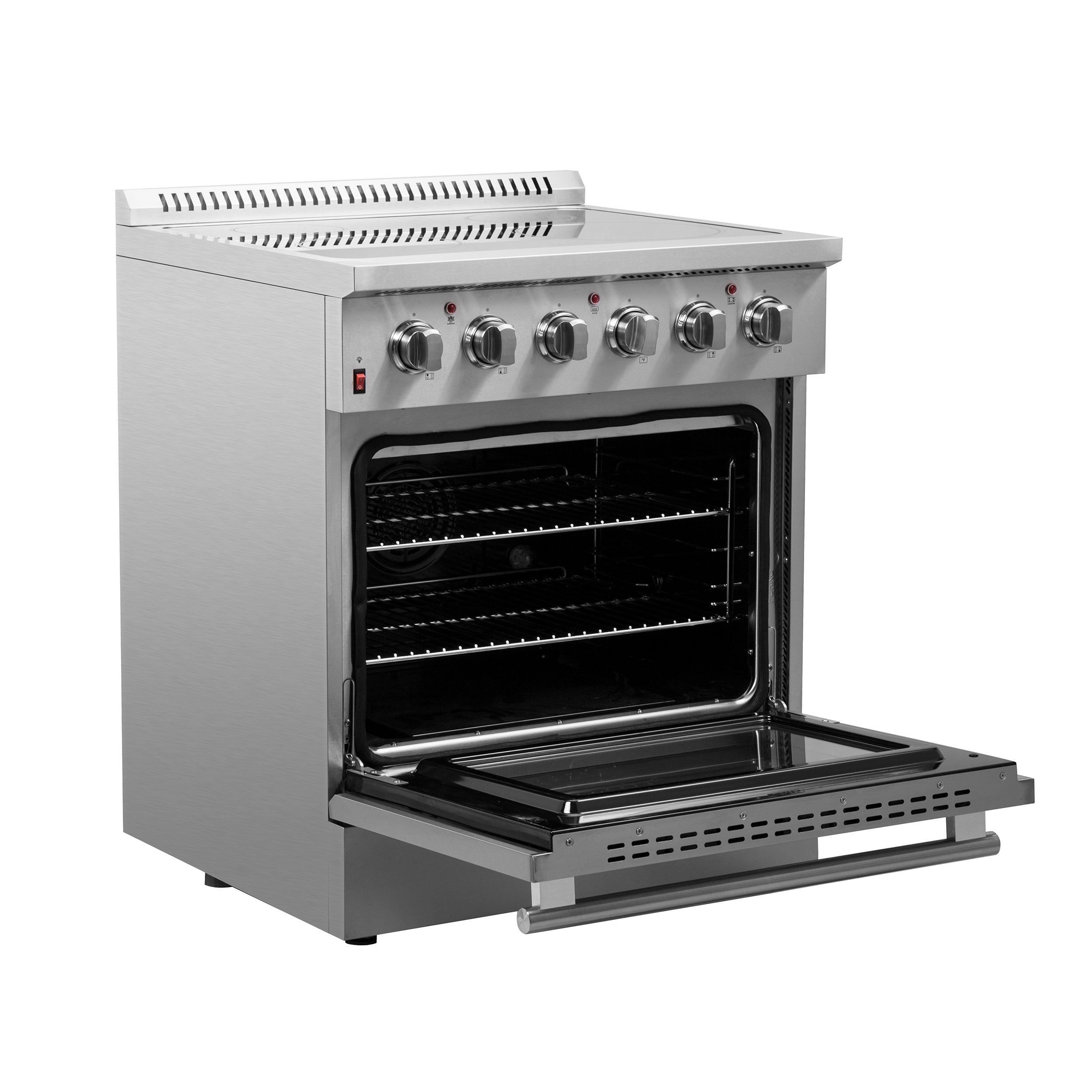 FORNO Galiano 30" 4.32 cu. ft. Freestanding Electric Range with 4 Elements in Stainless Steel