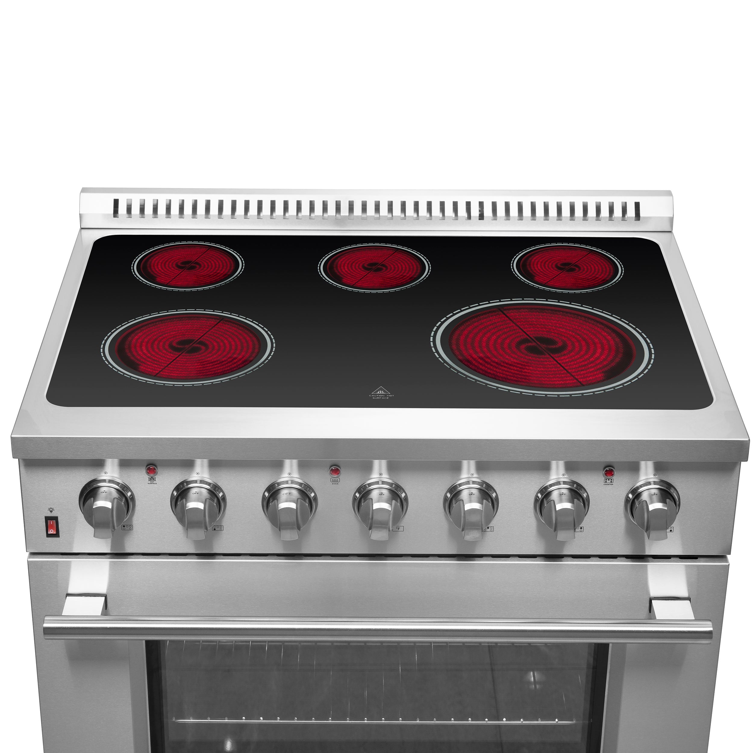 FORNO Galiano 36" 5.36 cu. ft. Freestanding Electric Range with 5 Elements in Stainless Steel