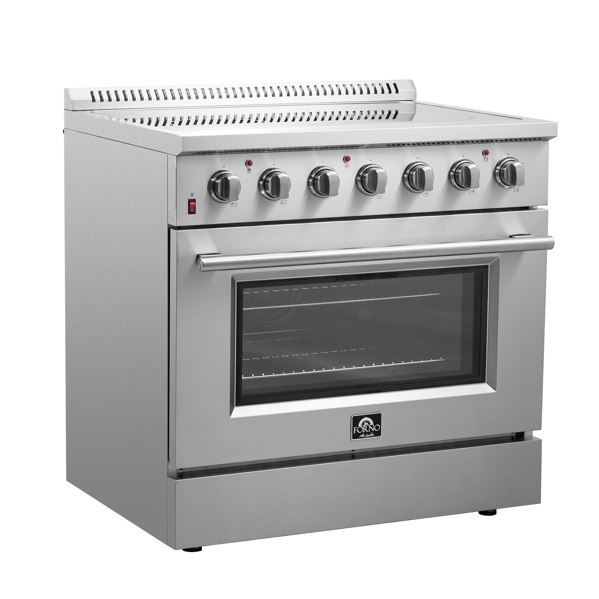 FORNO Galiano 36" 5.36 cu. ft. Freestanding Electric Range with 5 Elements in Stainless Steel