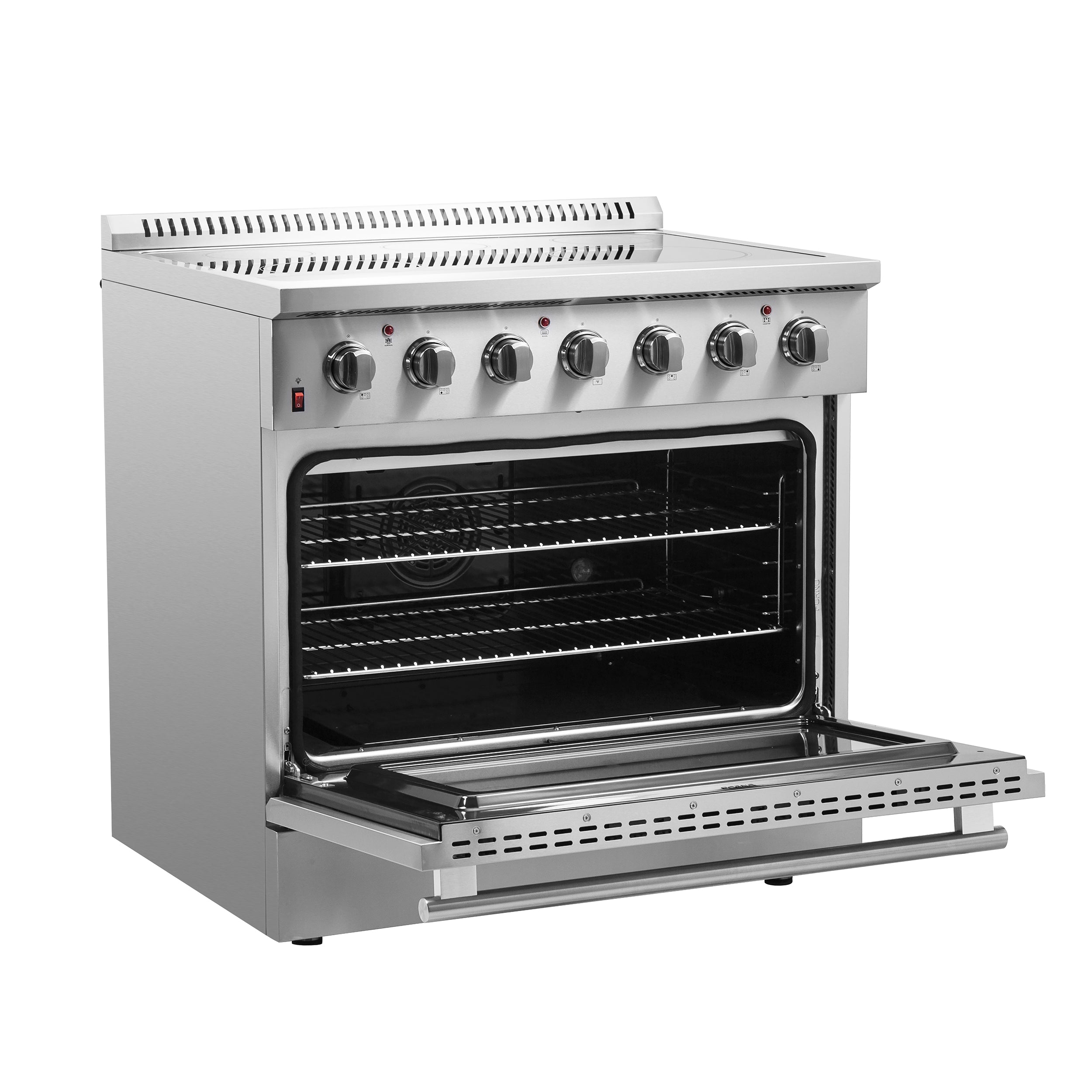 FORNO Galiano 36" 5.36 cu. ft. Freestanding Electric Range with 5 Elements in Stainless Steel