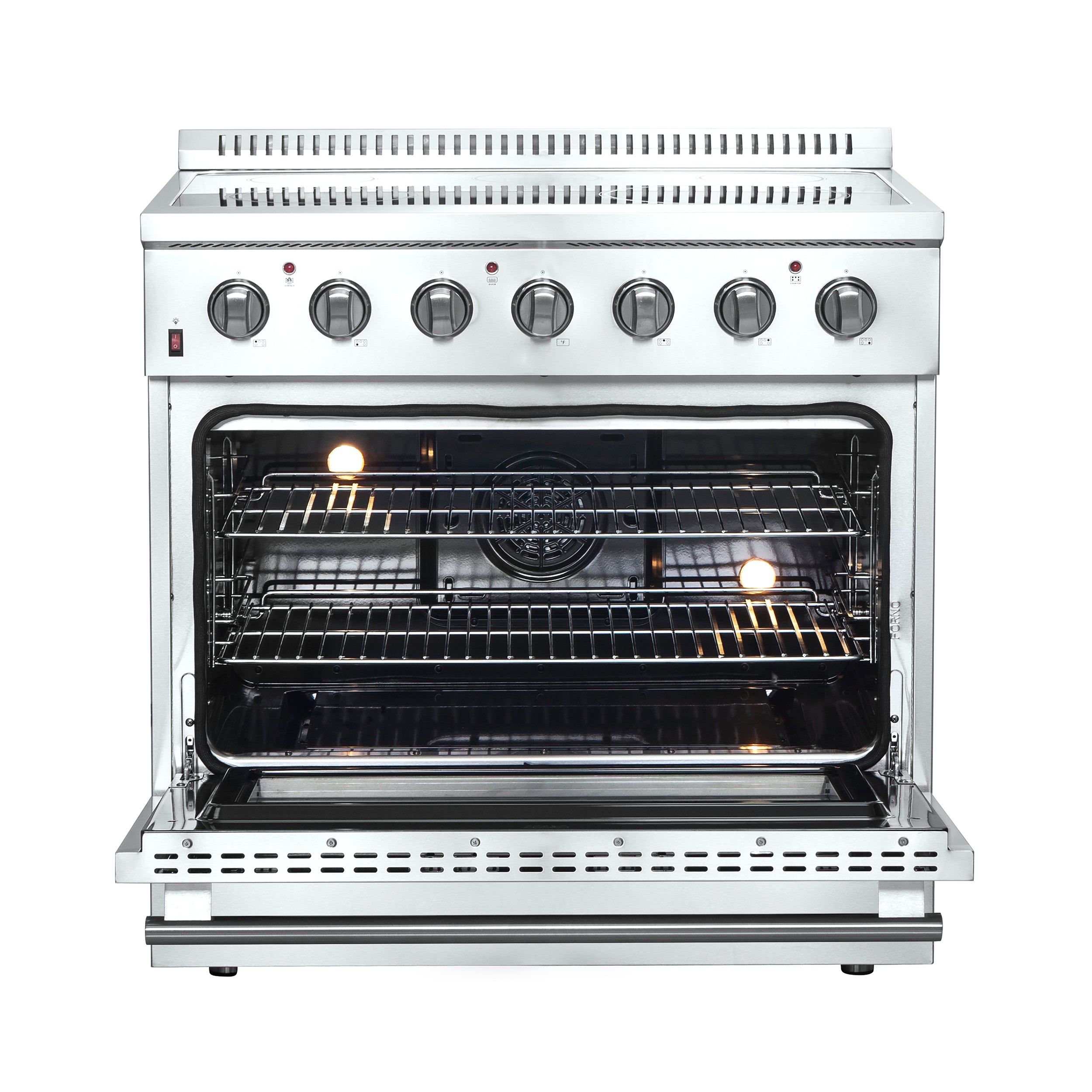 FORNO Galiano 36" 5.36 cu. ft. Freestanding Electric Range with 5 Elements in Stainless Steel