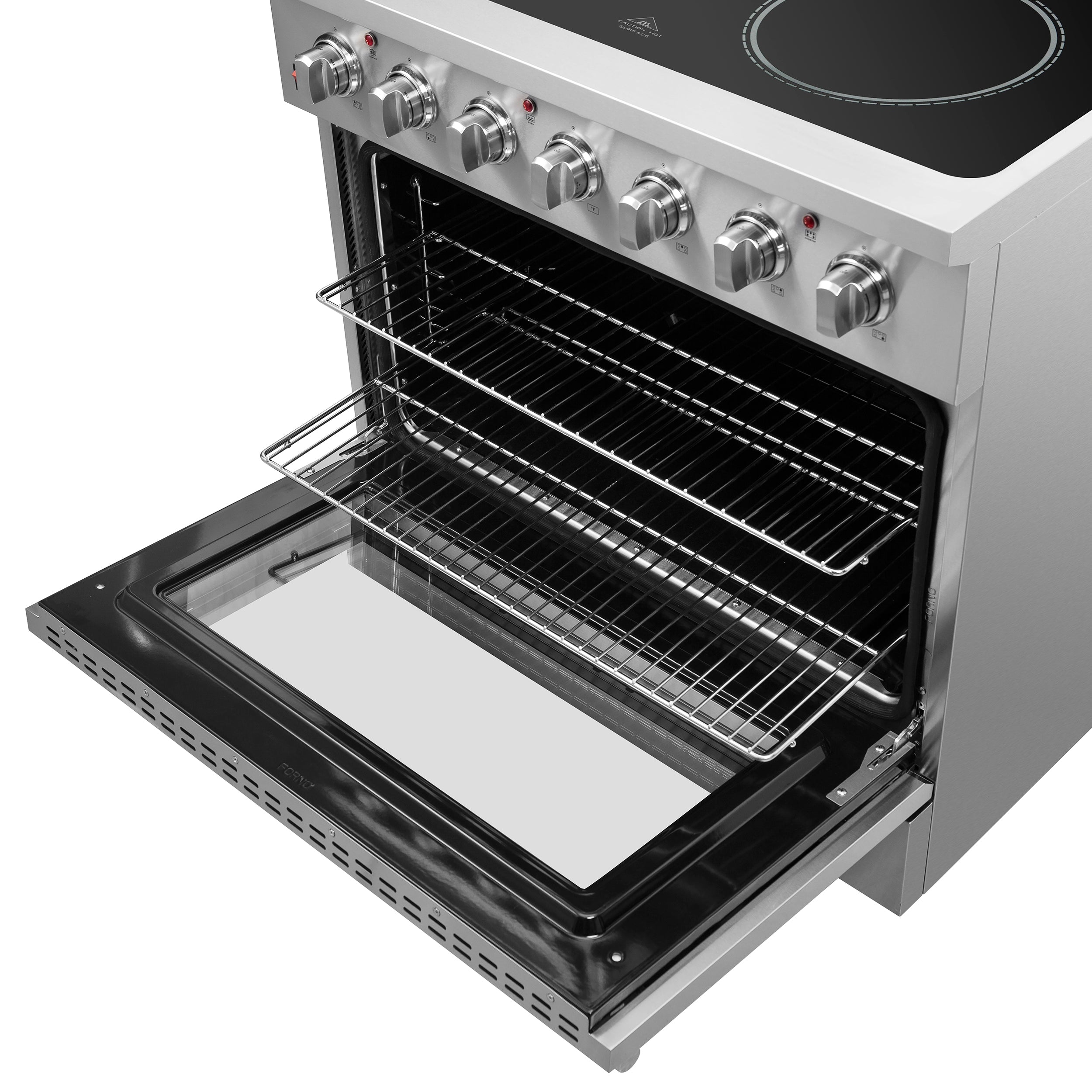 FORNO Galiano 36" 5.36 cu. ft. Freestanding Electric Range with 5 Elements in Stainless Steel