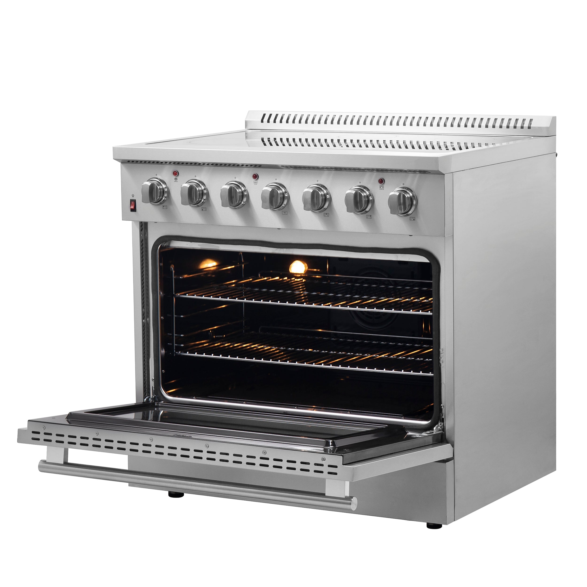 FORNO Galiano 36" 5.36 cu. ft. Freestanding Electric Range with 5 Elements in Stainless Steel