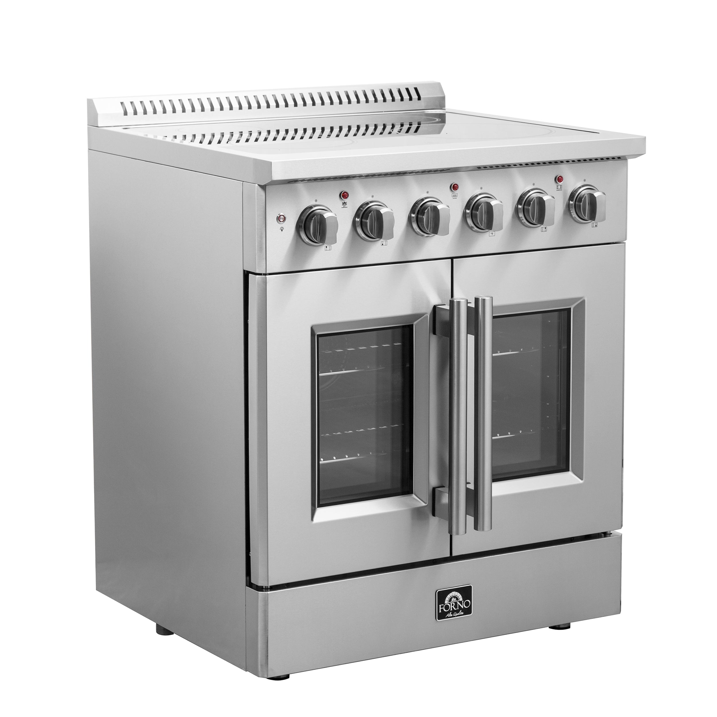 FORNO Galiano 30" 4.32 cu. ft. Freestanding Electric Range with French Door in Stainless Steel