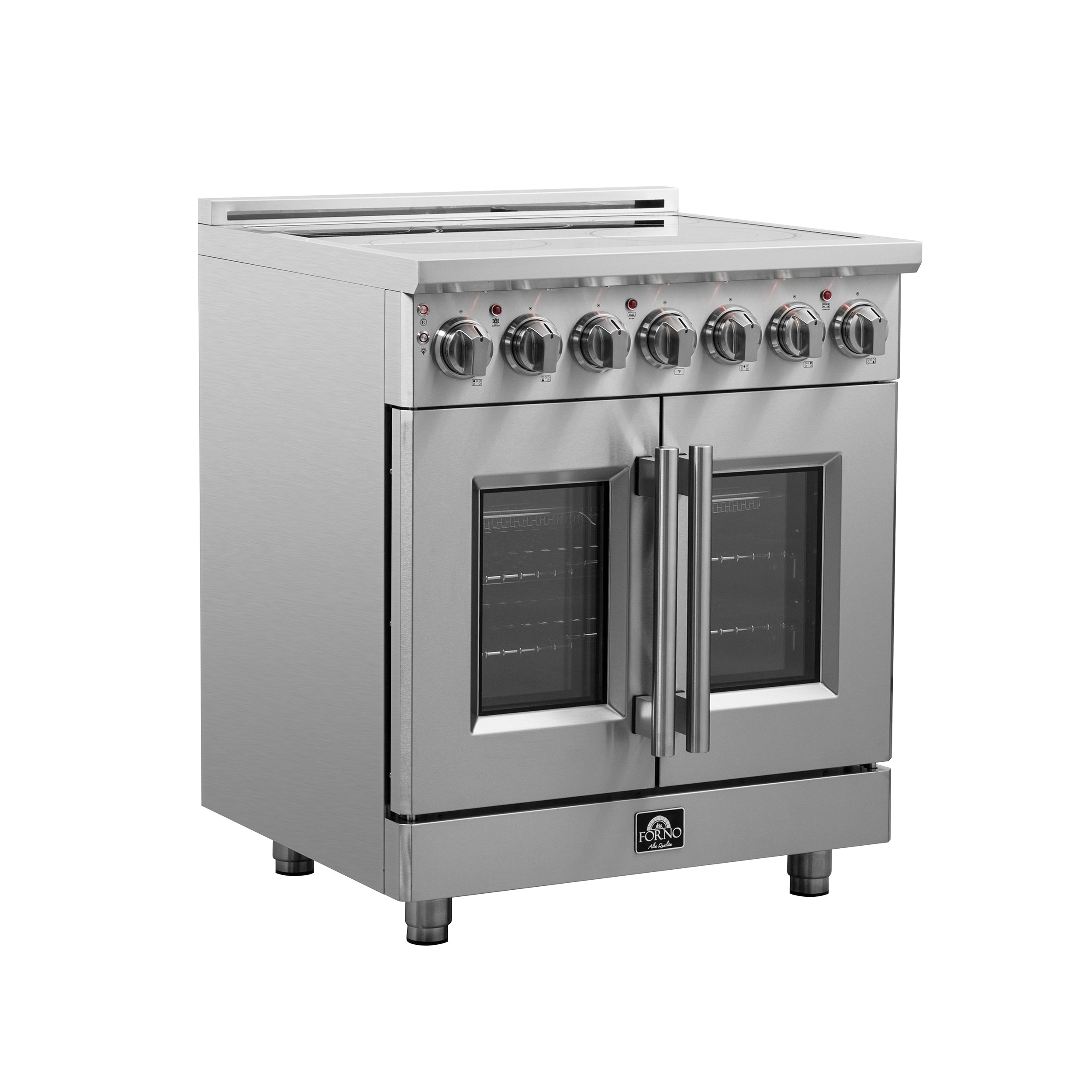 FORNO Massimo 30" 4.32 cu. ft. Freestanding French Door Electric Range with 5 Elements