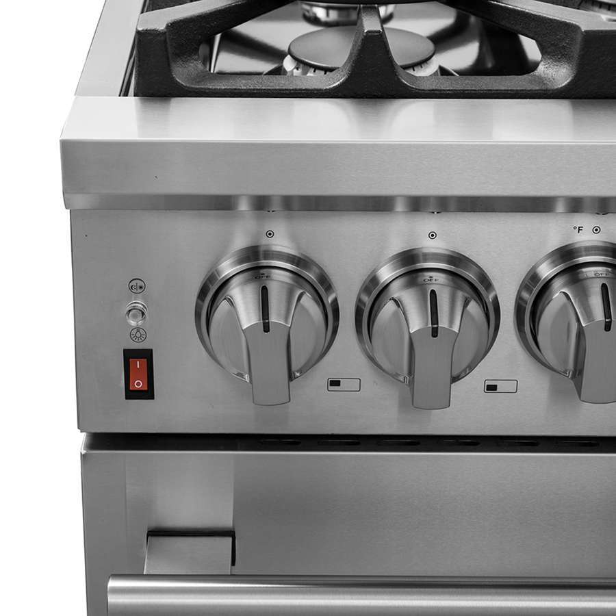 FORNO Massimo 36″ 5.36 cu. ft. Freestanding Dual Fuel Range with 6 Burners