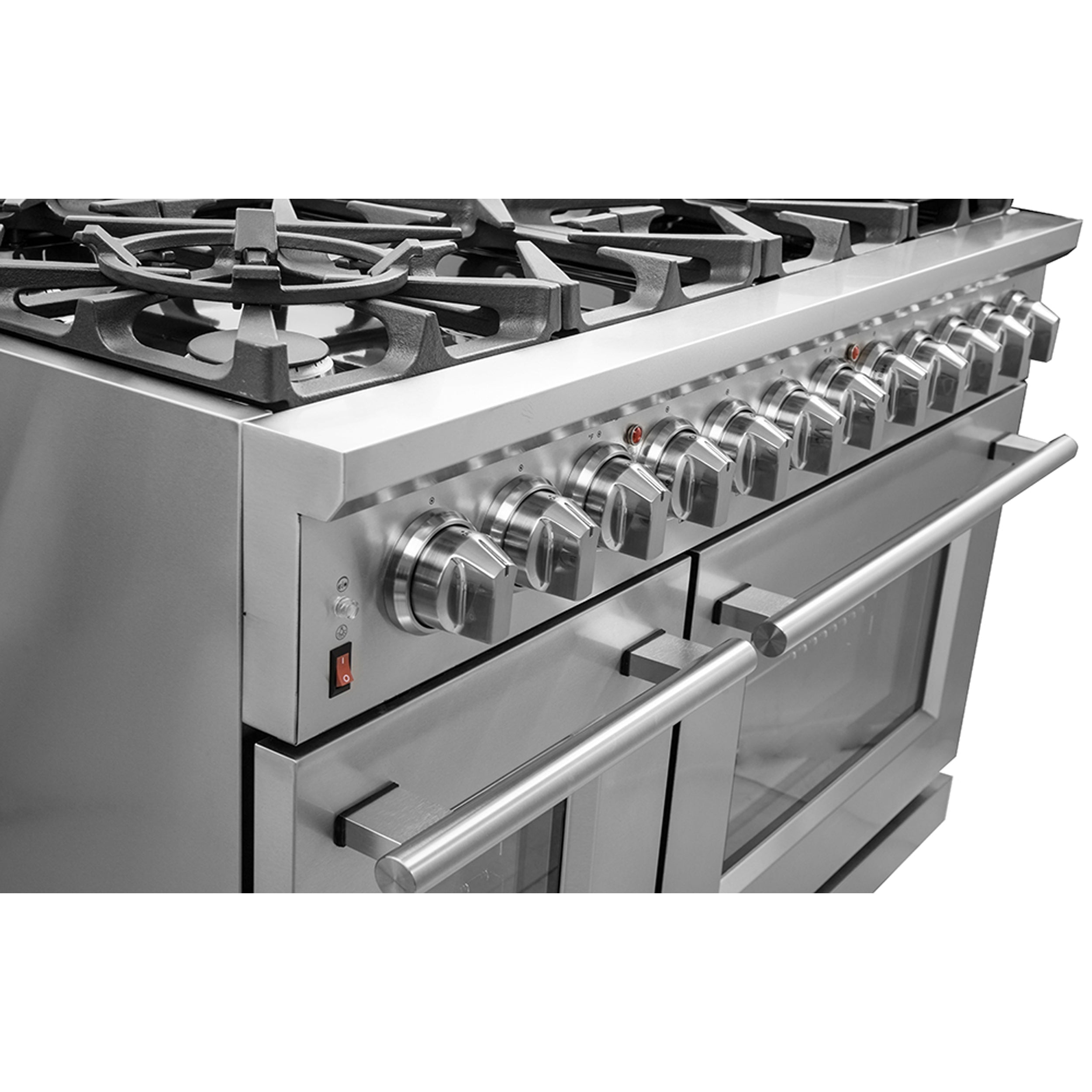 FORNO Massimo 48″ 6.58 cu. ft. Freestanding Dual Fuel Range with 8 Burners