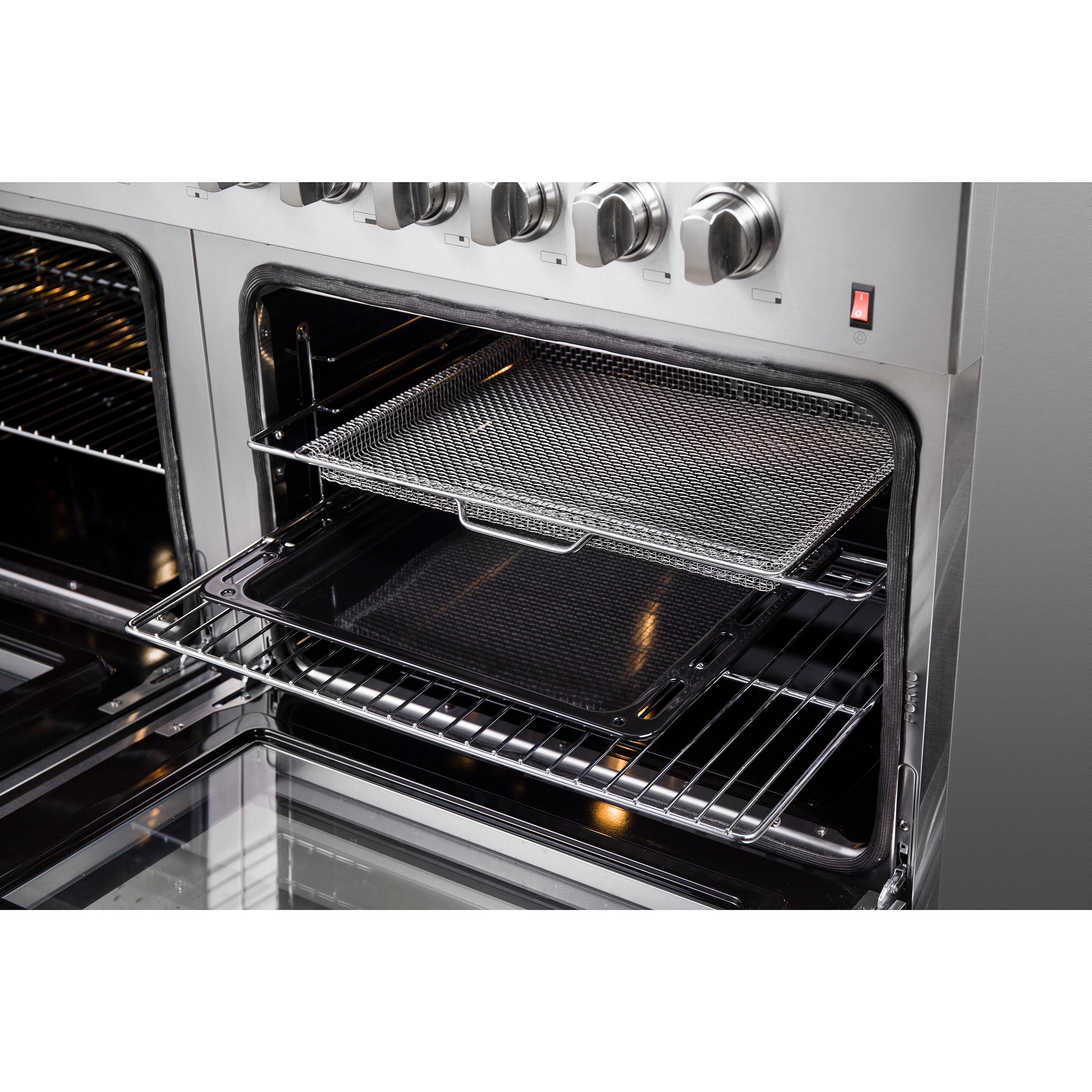 FORNO Galiano 60" 8.64 cu. ft. Dual Fuel Range with 10 Italian Burners in Stainless Steel