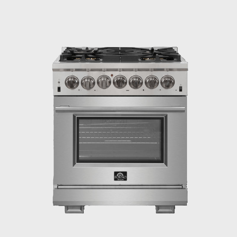 FORNO Capriasca 30" Freestanding Dual Fuel Range