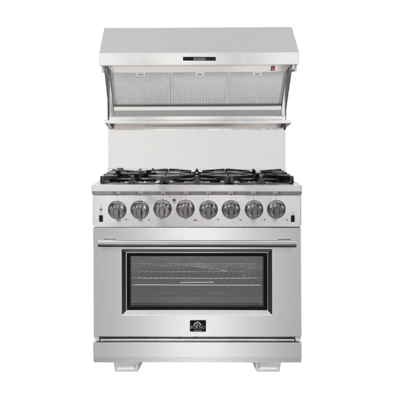 FORNO Capriasca 36" Freestanding Dual Fuel Range