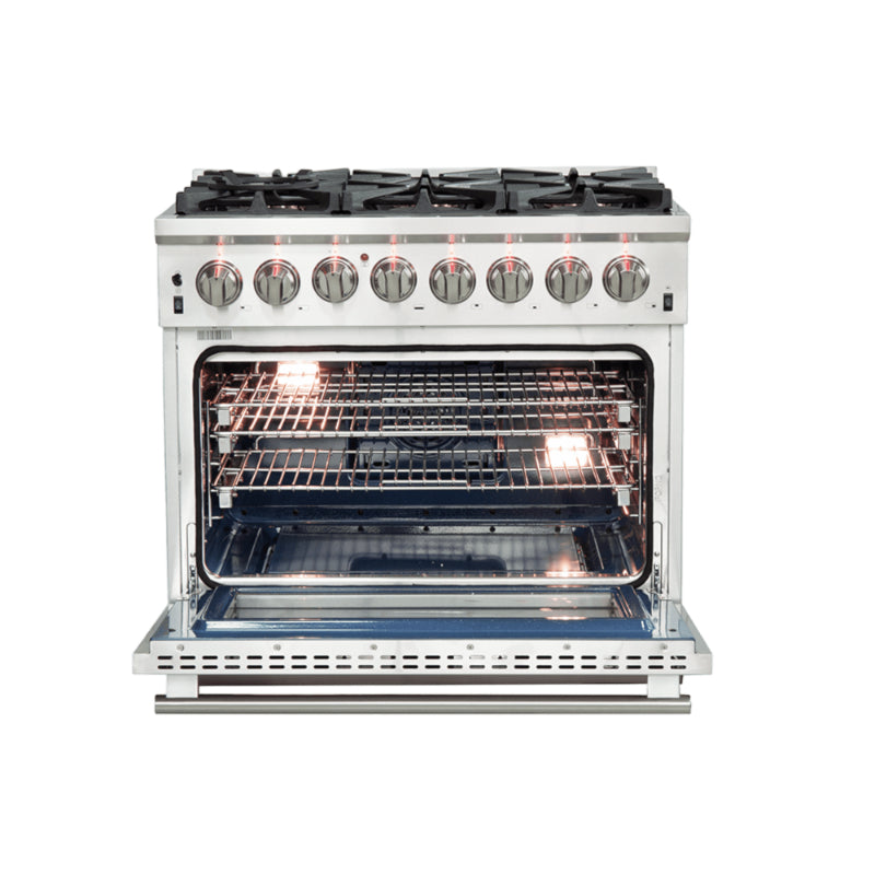 FORNO Capriasca 36" Freestanding Dual Fuel Range