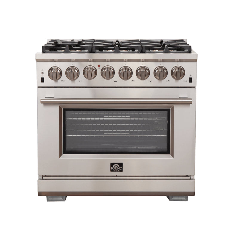 FORNO Capriasca 36" Freestanding Dual Fuel Range