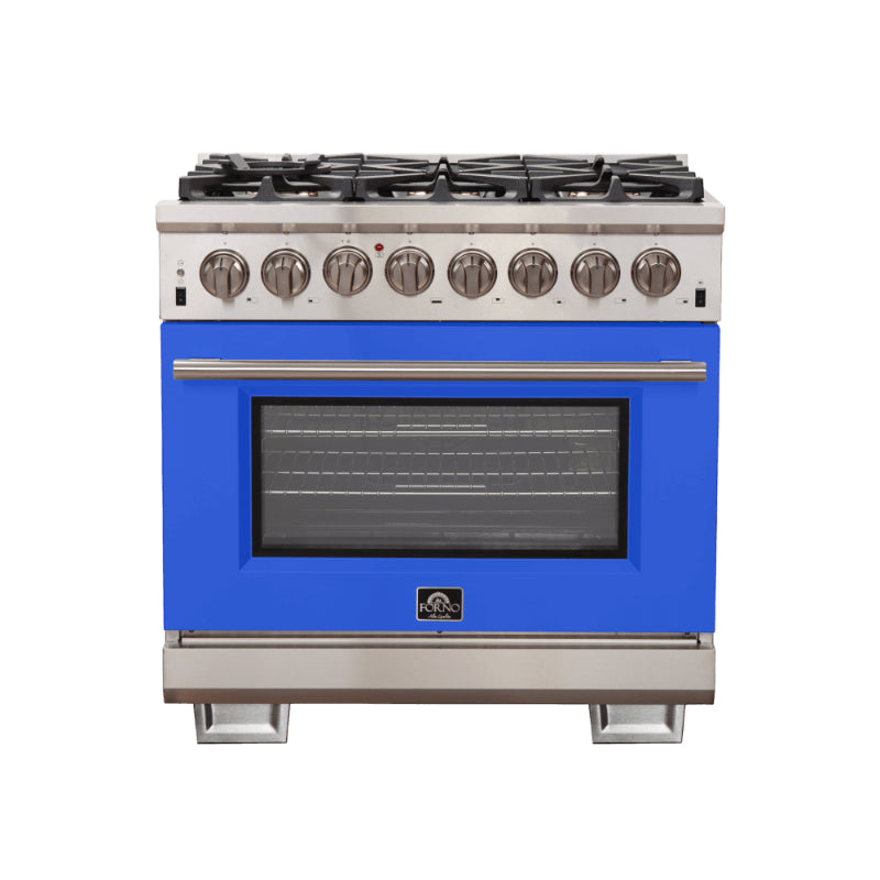 FORNO Capriasca 36" Freestanding Dual Fuel Range