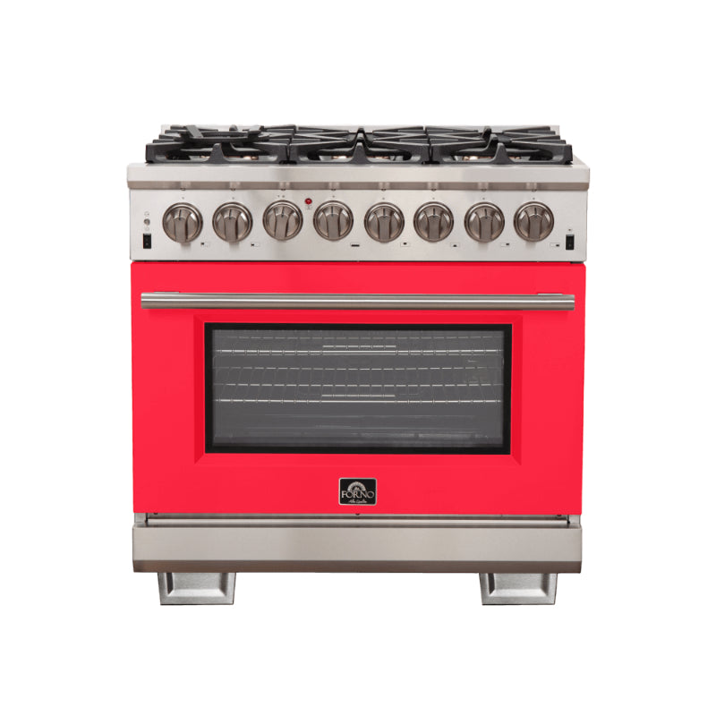 FORNO Capriasca 36" Freestanding Dual Fuel Range