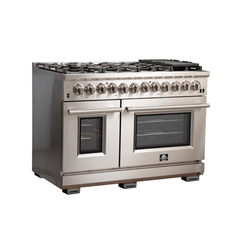 FORNO Capriasca 48" Freestanding Dual Fuel Range