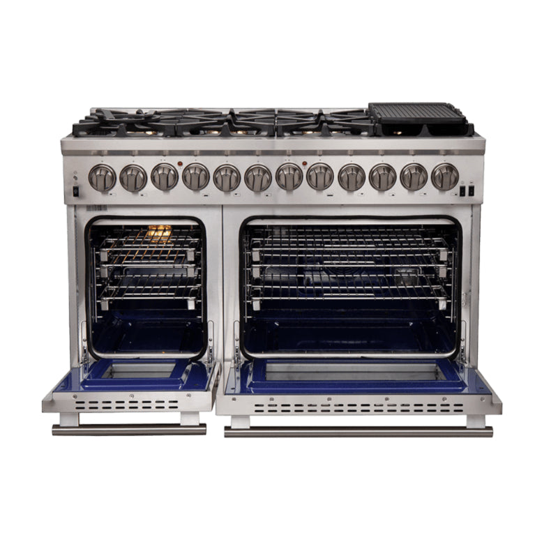 FORNO Capriasca 48" Freestanding Dual Fuel Range