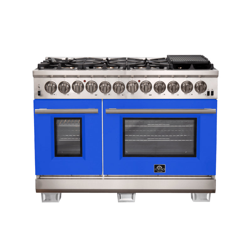 FORNO Capriasca 48" Freestanding Dual Fuel Range