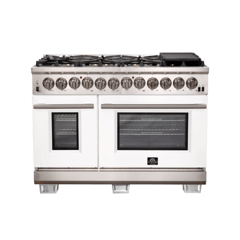 FORNO Capriasca 48" Freestanding Dual Fuel Range